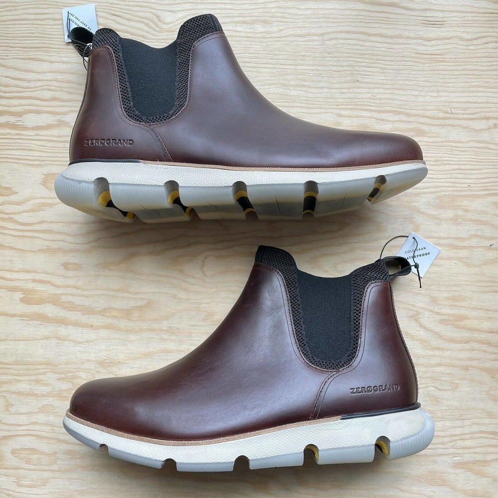 Cole Haan Men's 4.Zerogrand Chelsea Waterproof Size 10.5 M C31879 Earthen/Ivory